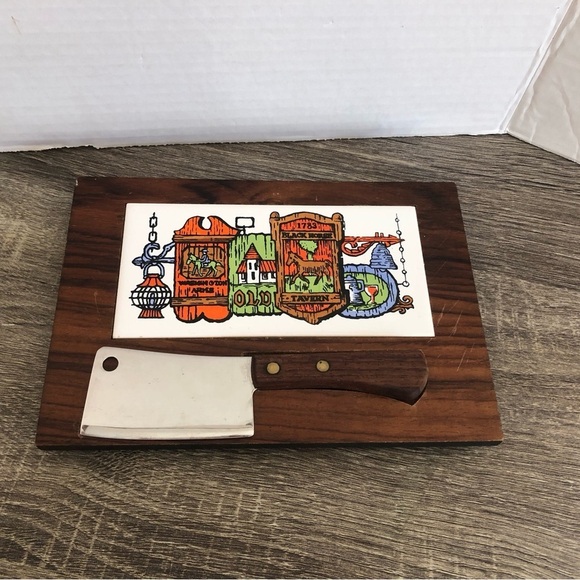Vintage Cheese  Board Set - Picture 2 of 9